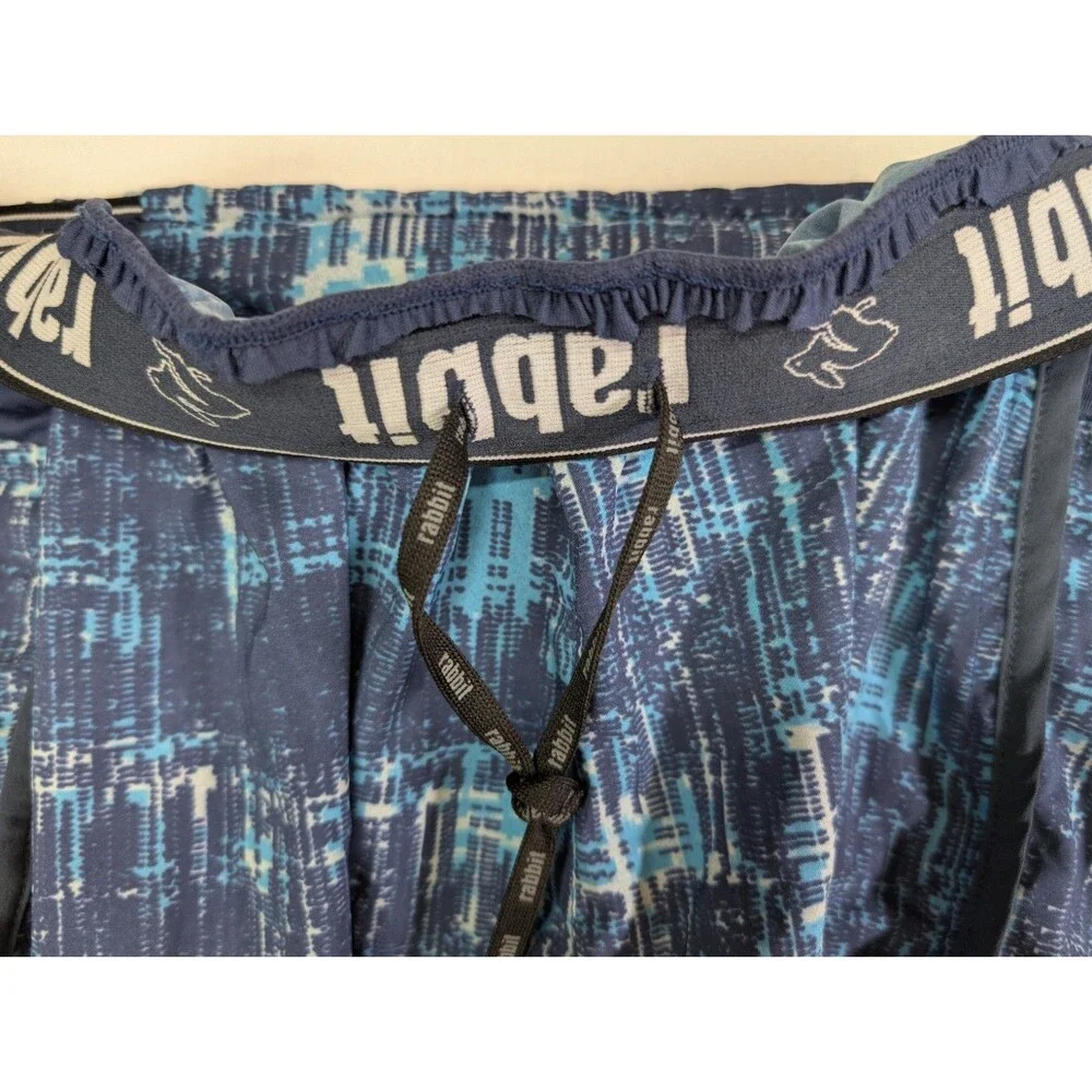 Rabbit Women’s Running Shorts  Size Medium Blue Mid Rise